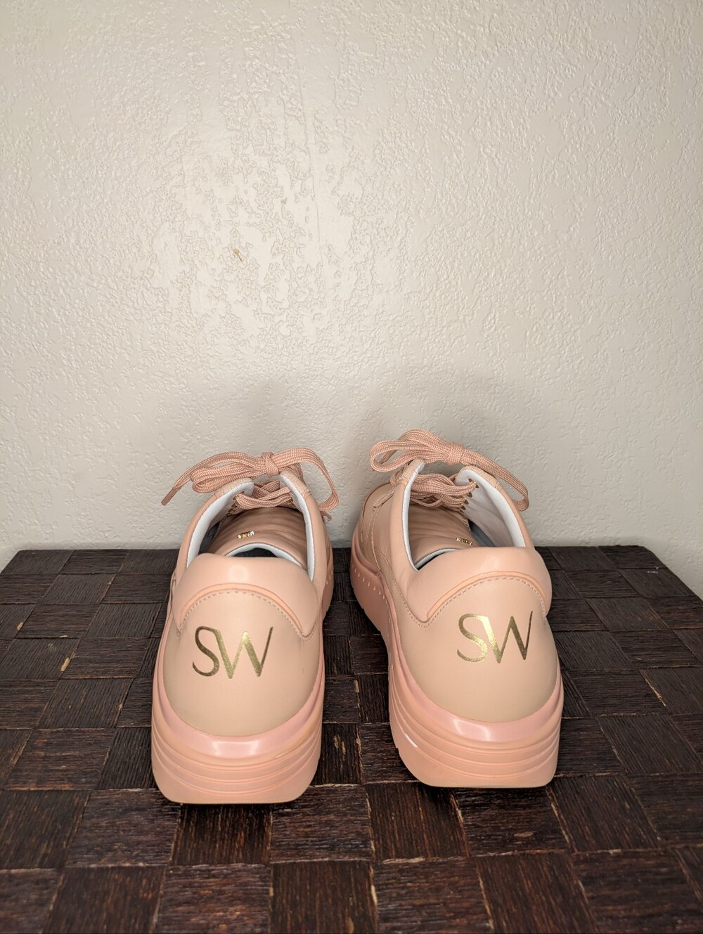 Stuart Weitzman Jaqi Platform Sneakers - Poudre Pink (Size 9 / 39.5) - Picture 9 of 15
